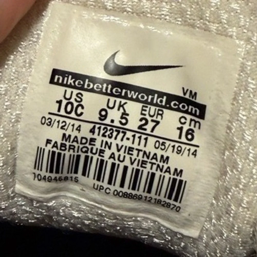 Nike Air Max Wright Kids Shoes White Grey Navy Pink Size‎ 10C Toddler
